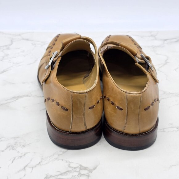 Mezlan Sapri Monk Strap Sandals Mens 11.5 M Brown Calfskin Leather Dress Spain main image 3